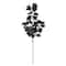 32" Black Glitter Maple Leaves Stem by Ashland®